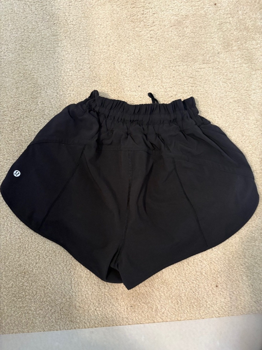 LULULEMON Black Track Short 3"- Size 6